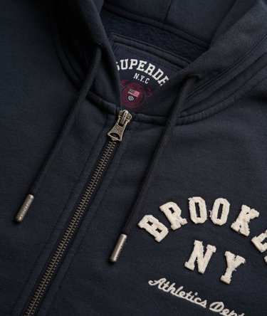 Athletic Essential Relaxed Crop Zip Hoodie Image 7
