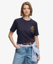 Camiseta con Escudo Adornado