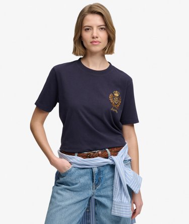 T-shirt Crest Embellished Image 1