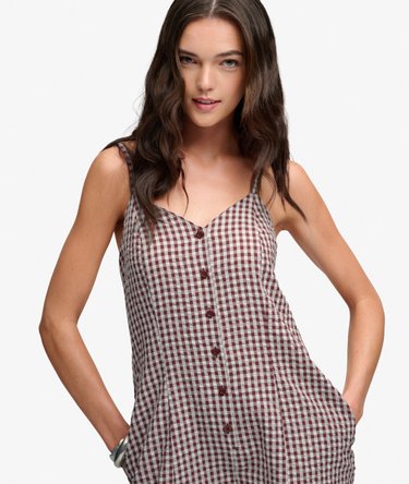 Gingham Cami Playsuit Image 4