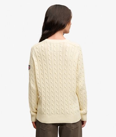 Slouchy Cable Knit Jumper Image 5