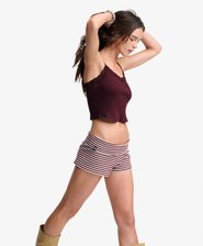 Essential Crop Top met Kanten Afwerking