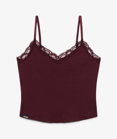 Essential Crop Top met Kanten Afwerking Image 7