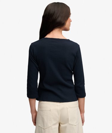 Athletic Essentials Pointelle Topp med Halvlange Ermer Image 4