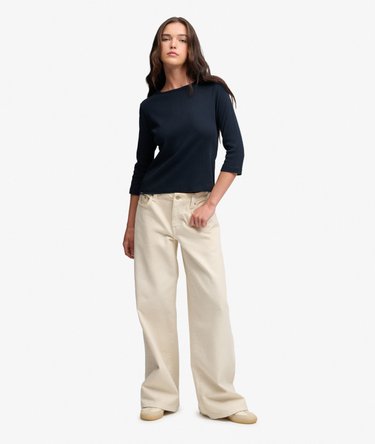 Athletic Essentials Pointelle Topp med Halvlange Ermer Image 2
