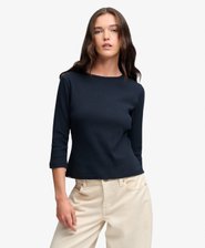 Athletic Essentials Pointelle Topp med Halvlange Ermer