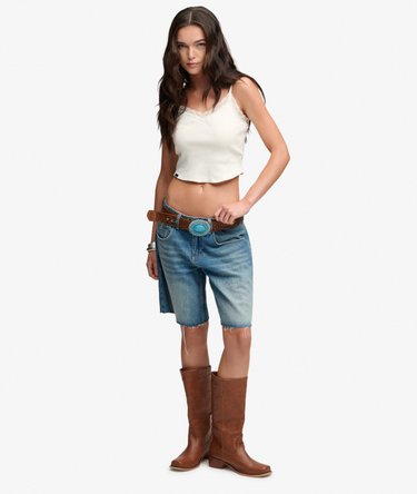 Pitsireunuksinen lyhyt Athletic Essentials -camitoppi Image 3