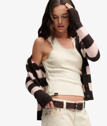 Vintage Lace Trim Vest Image 2