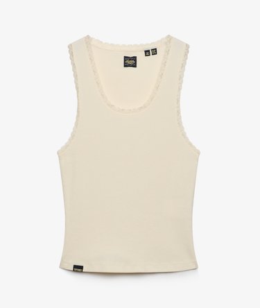Vintage Lace Trim Vest Image 7