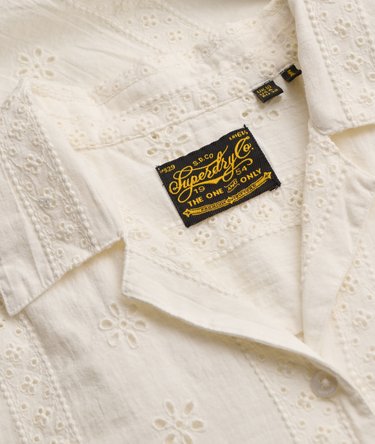Heritage Broderie Korte Mouw Overhemd Image 6