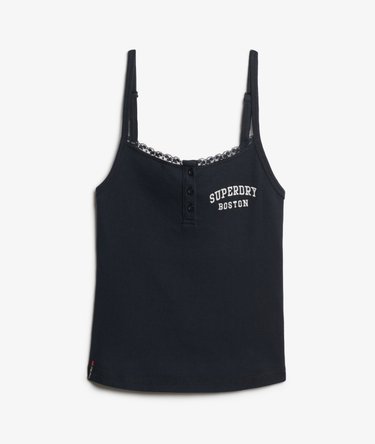 Athletic Essentials Embroidered Button Cami Top Image 6