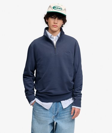 Essential Serif Logo Half Zip Sweatshirt Image 1