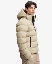 Kapuzen-Sportpufferjacke