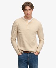 Mini Slub Waffle Long Sleeve Grandad Top
