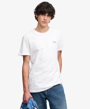 Essential Gesticktes Logo T-Shirt in schmaler Passform