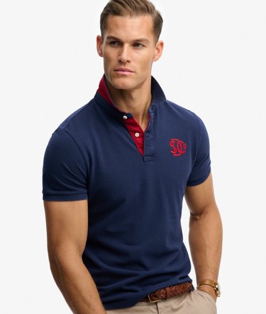 Pique Monogram Polo Shirt Image 3