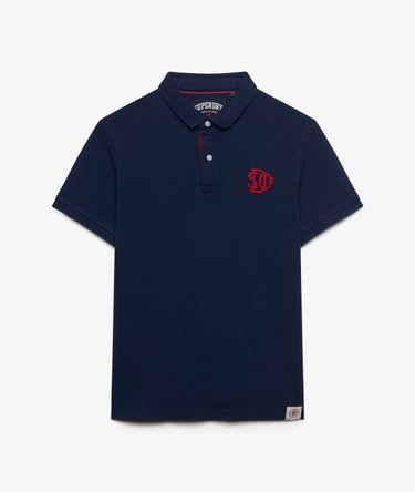 Pique Monogram Polo Shirt Image 1