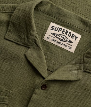 The Merchant Store - Textured Short Sleeve Shirt Image 7