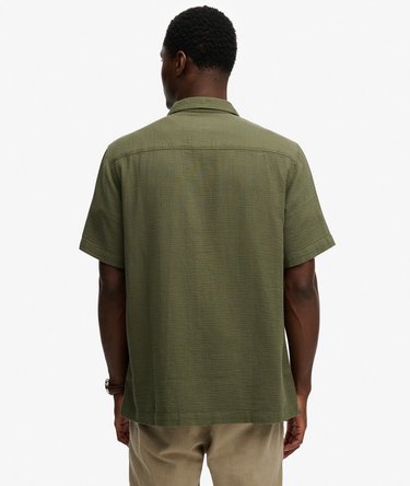 The Merchant Store - Textured Short Sleeve Shirt Image 6