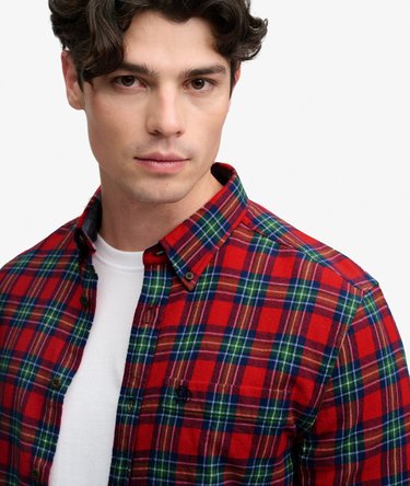 Chemise Lumberjack en Coton &agrave; Manches Longues Image 4