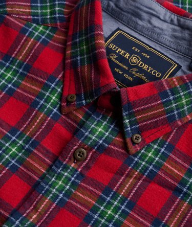 Chemise Lumberjack en Coton &agrave; Manches Longues Image 6