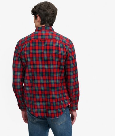 Chemise Lumberjack en Coton &agrave; Manches Longues Image 5