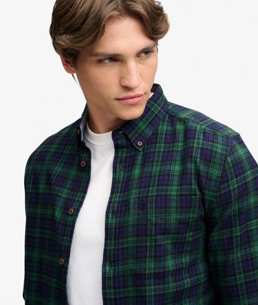 Chemise Lumberjack en Coton &agrave; Manches Longues Image 4