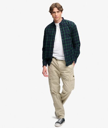Chemise Lumberjack en Coton &agrave; Manches Longues Image 3