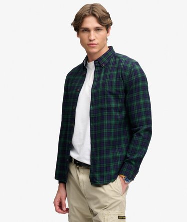 Chemise Lumberjack en Coton &agrave; Manches Longues Image 1