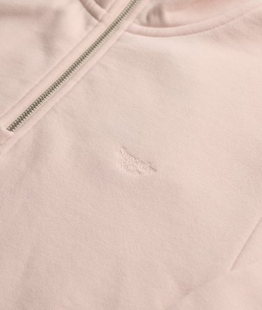 Sweatshirt demi-zip avec logo brod&eacute; Signature Image 6