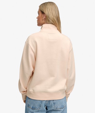 Sweatshirt demi-zip avec logo brod&eacute; Signature Image 5
