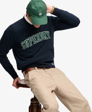 Athletic Applique Sweater Relaxed Pasvorm