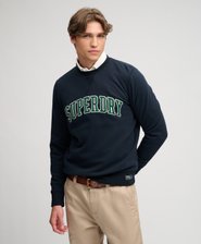 Athletic Applique Sweater Relaxed Pasvorm