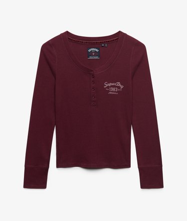 Athletic Button Down Long Sleeve Top Image 7