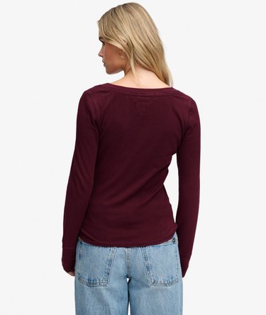 Athletic Button Down Long Sleeve Top Image 5