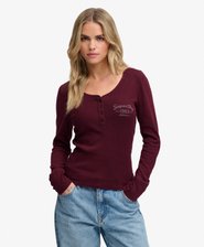 Athletic Button Down Long Sleeve Top