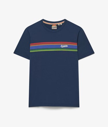 T-shirt Outdoor Stripe Logo D&eacute;contract&eacute; Image 7