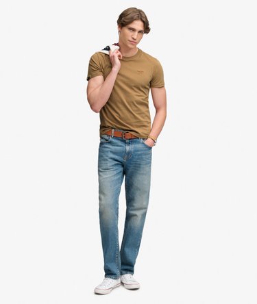 Camiseta Essential con Logo Serif Bordado Image 3