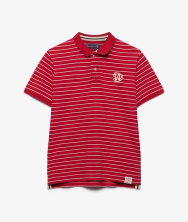 Vintage Stripe Jersey Polo Shirt Image 6