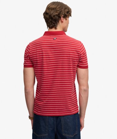 Vintage Stripe Jersey Polo Shirt Image 5