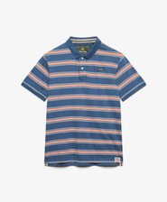 Vintage Stripe Jersey Polo Shirt