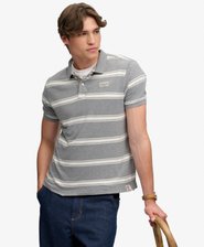 Vintage Stripe Jersey Poloshirt