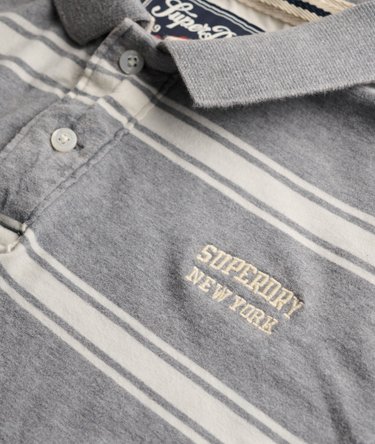 Vintage Stripe Jersey Polo Shirt Image 6