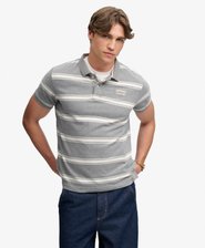 Vintage Stripe Jersey Polo Shirt