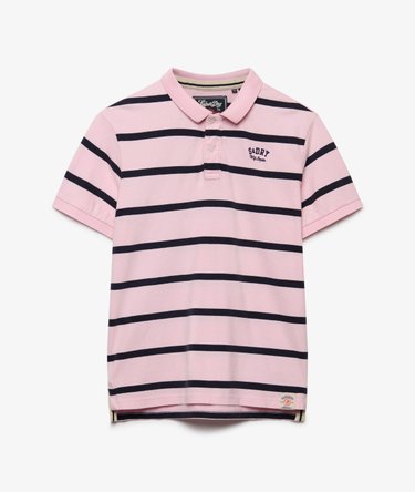 Vintage Stripe Jersey Polo Shirt Image 7
