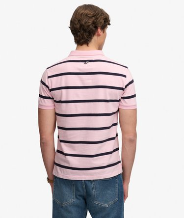 Vintage Stripe Jersey Polo Shirt Image 5