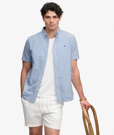 Chemise Oxford Preppy &agrave; manches courtes Image 3