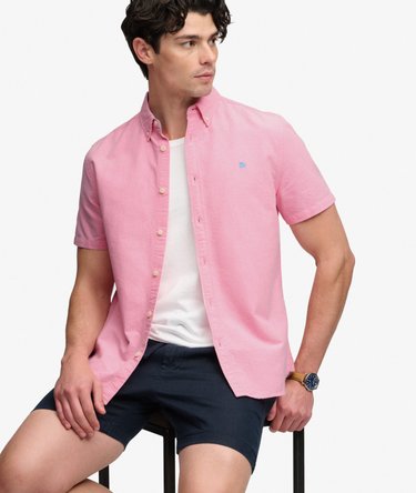 Chemise Oxford Preppy &agrave; manches courtes Image 1