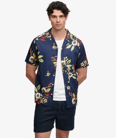 Hawaiian Print Short Sleeve Shirt Image 1