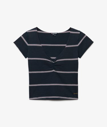 Athletic Essentials Gathered Pattern Top Image 7